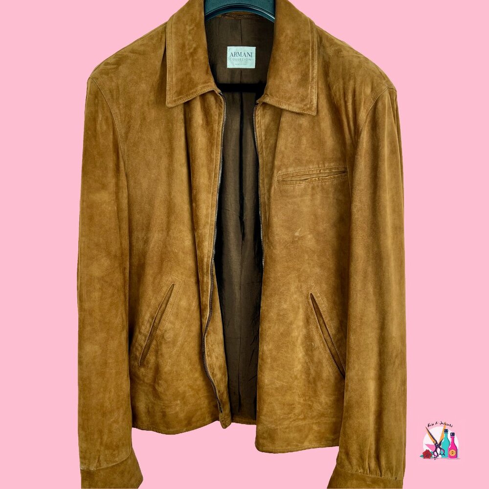 GIORGIO ARMANI  Suede Jacket